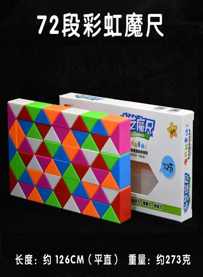 ICW Snake, 72 Blocks, Educational Puzzle Toy for Ages 6+, Multi-Coloured (24 Blocks 2) - Image 4
